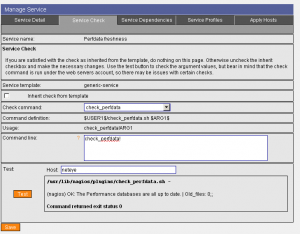 Check result on perfdata archive