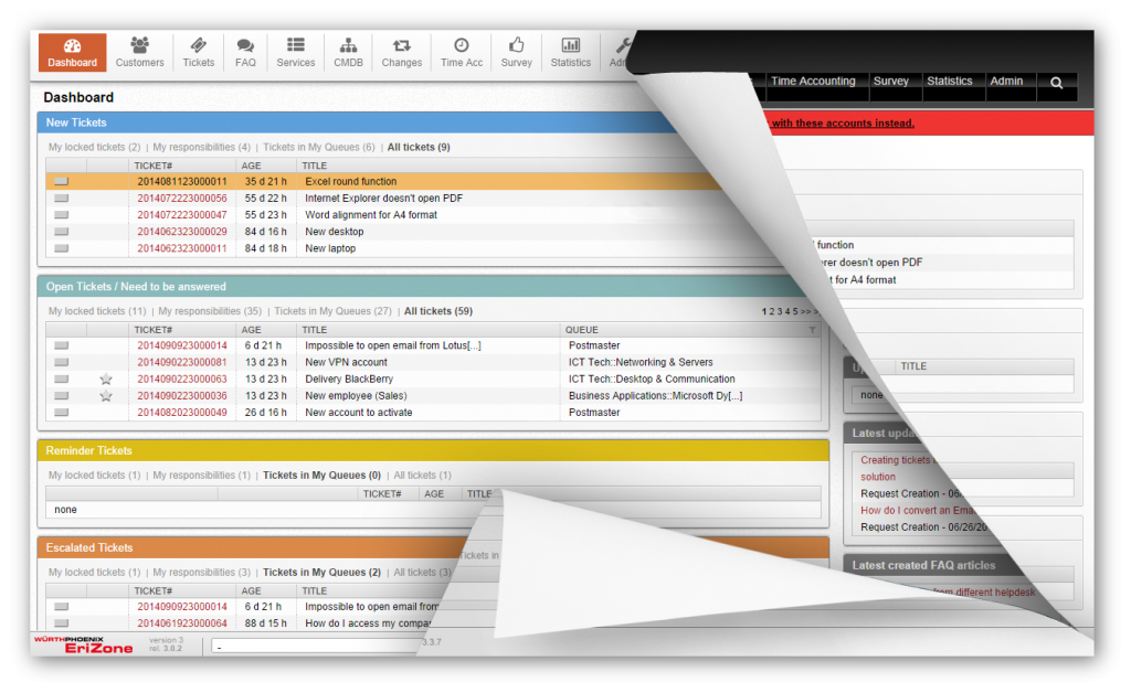 Würth Phoenix EriZone neue release