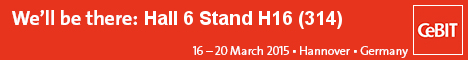 CeBIT 2015: Hall 6 Stand H16 (314)