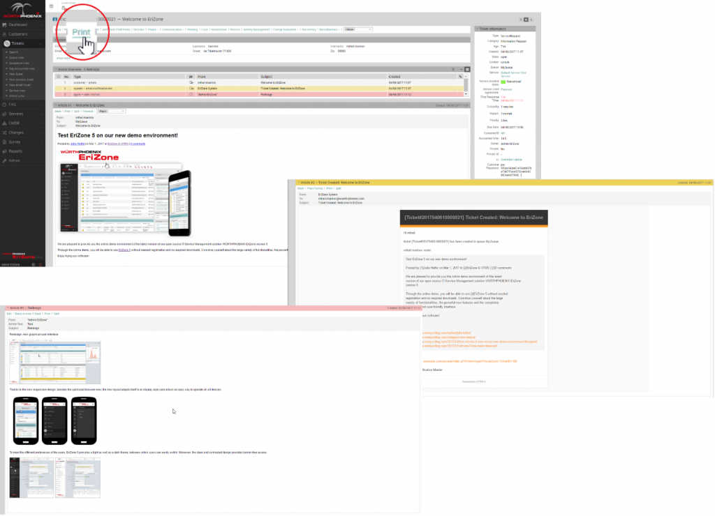 Improved Printing functionality in EriZone 5.1