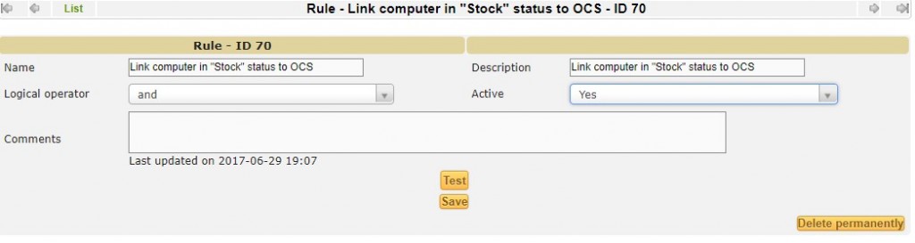 Asset Management_Rule Link Computer Stock Status
