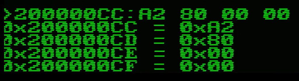Writing four bytes into the sandbox