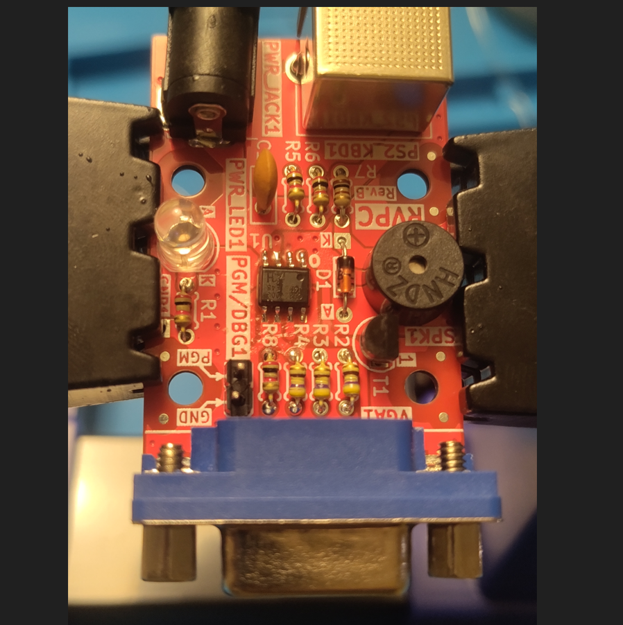 The assembled RVPC board